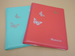 Memories – Butterflies – Aqua & Hot Pink