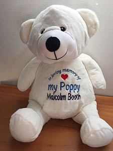 memorial bears with voice